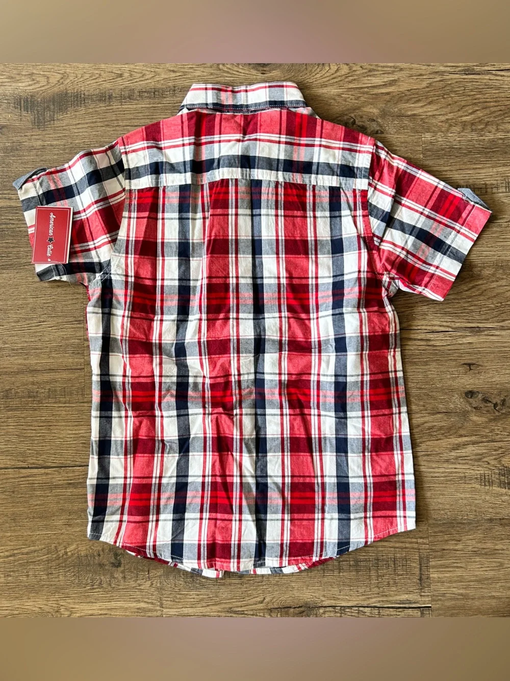 Gymboree |Red Navy White Plaid Shorts Set sz 6